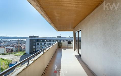 Balcony with river view