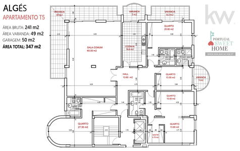 Planta do Apartamento T5