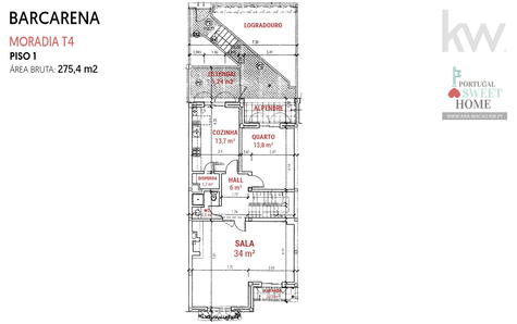 Planta do 1º piso