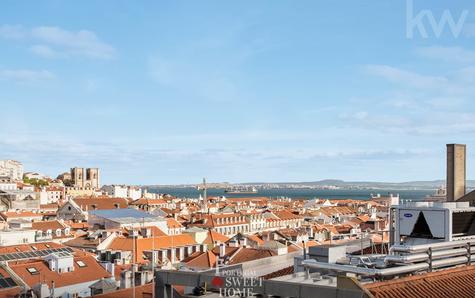 View over Lisbon from the Santa Justa viewpoint