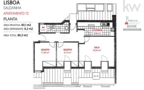 Planta do apartamento