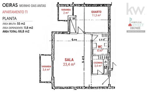 Planta do apartamento