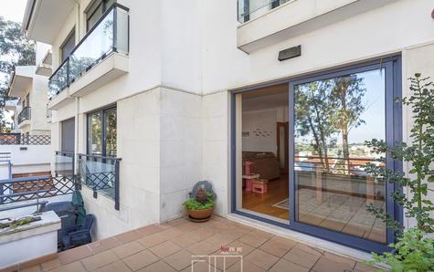 Large terrace connected to the living room