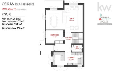 Plan du 1er étage