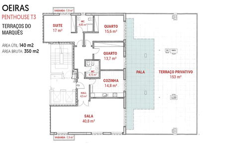 Planta do Apartamento e do Terraço