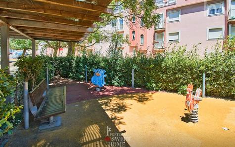 Playground at the rear of the building