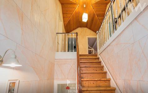 Access ladder to the upper floor