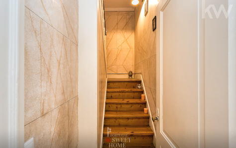 Access ladder to the upper floor