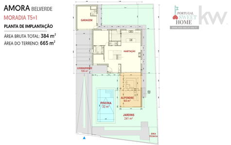 Planta do lote de terreno