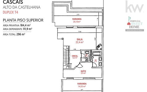 Plan d'étage du Duplex 2