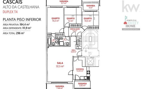 Plan d'étage du Duplex