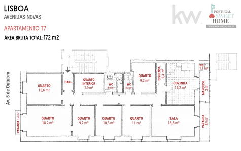 Planta do apartamento