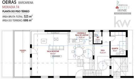 Plan de l'étage inférieur