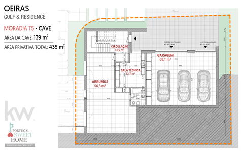 Garage, espace pour 3 véhicules