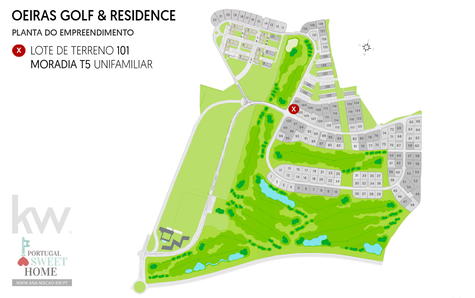 Emplacement du terrain 101, à Oeiras Golf & Residence