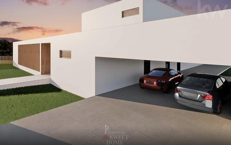 Porch with space for 4 cars