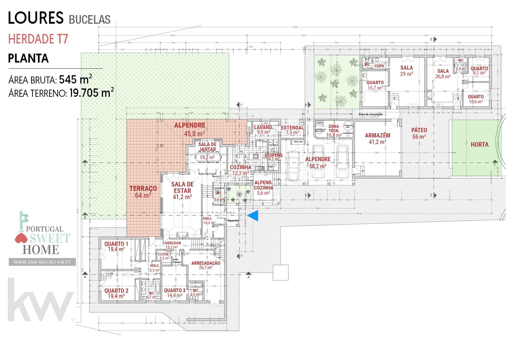 Plan de la maison (rez-de-chaussée)