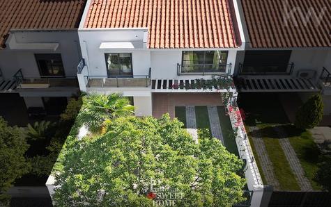 Aerial view of the house