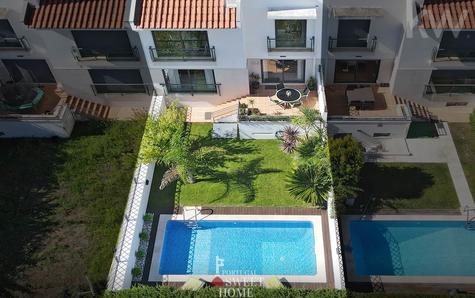 Aerial view of the house