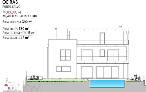 Left Side Elevation of the House