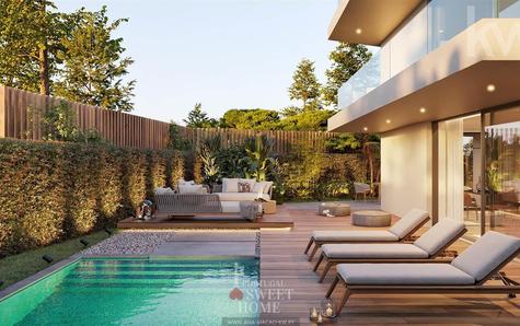 Espace extérieur (212 m2) avec terrasse et piscine