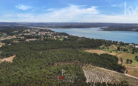 Vista da Lagoa de Óbidos a curta distância do terreno