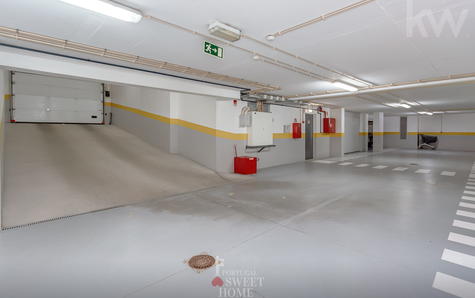 Garage of the building on the ground floor