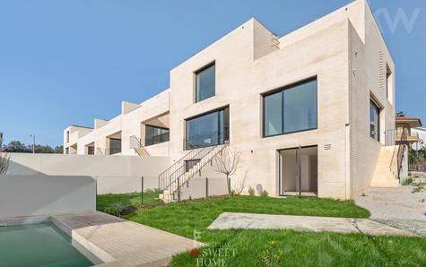 Vue sur le grand Jardin (154 m²) avec Piscine