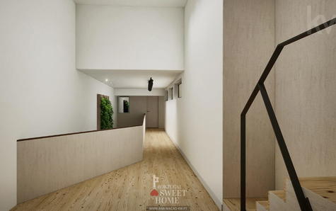 Access corridor to the upper floor