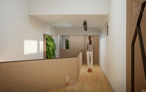 Access corridor to the upper floor
