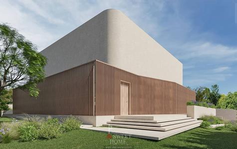 Fachada exterior e entrada da casa