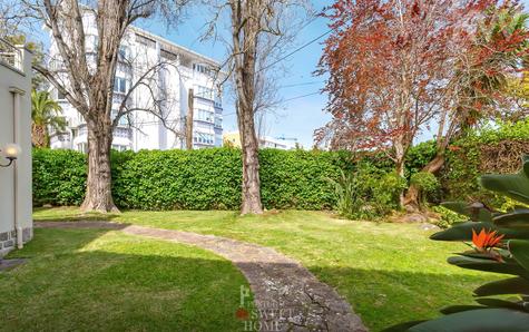 View of the front garden of the house