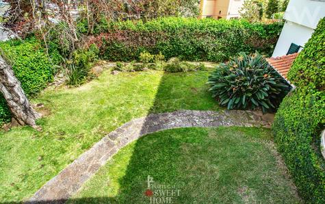 View of the front garden of the house