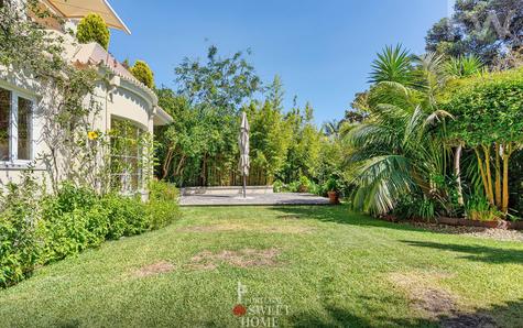 Large garden surrounding the house