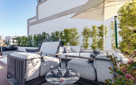 Zona de lazer do rooftop