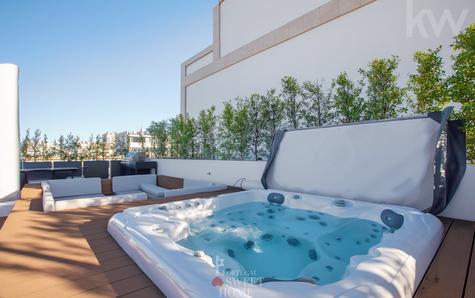 Jacuzzi aquecido no rooftop