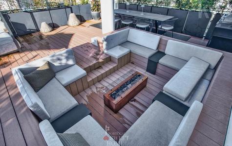 Zona de lazer com firepit