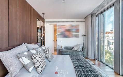 Suíte principal com uma vista deslumbrante e uma área total de 31 m2