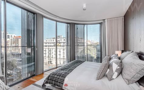 Suíte principal com uma vista deslumbrante e uma área total de 31 m2