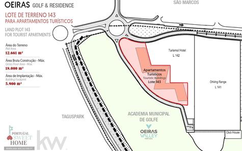Planta do Alvará para o Lote de Terreno 143 para construção de Apartamentos Turísticos