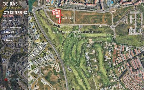 Localização do Lote de Terreno 142 para construção de Hotel, no Oeiras Golf & Residence