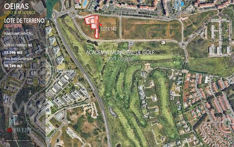 Emplacement du lot de terrain 142 pour la construction d'un hôtel, au sein du Oeiras Golf & Residence
