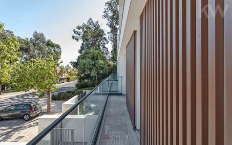 View from the balcony to the main street