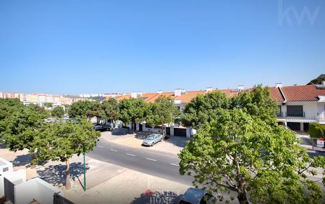 View from the balcony to the main street