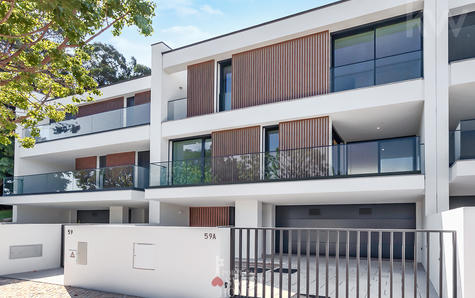 Fachada exterior da moradia em banda