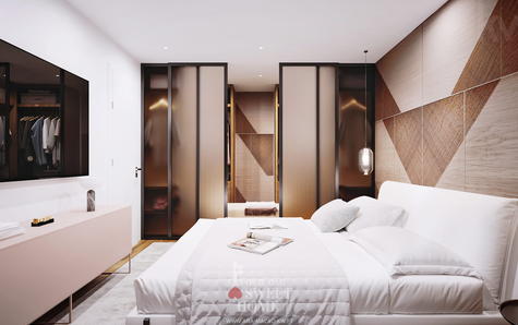 Suite 1 (25 m2), with closet and bathroom
