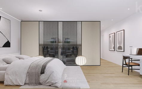 Master suite (51 m2), with Walking Closet (15.29 m2) and large bathroom (12.3 m2)