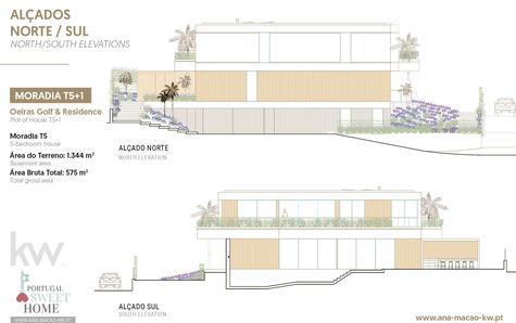 Alçados Norte e Sul