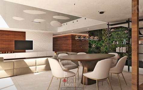 View of the hall and entrance corridor.