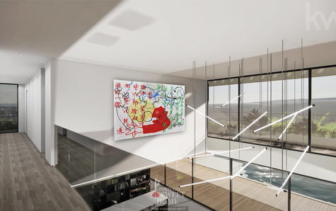 View of the room from the hallway on the 2nd floor.